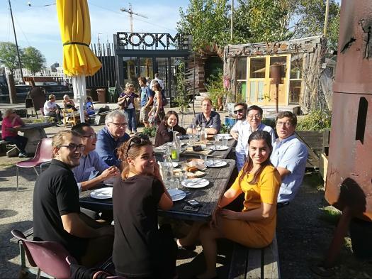 ENLARGE kick-off lunch at De-Ceuvel Cafe